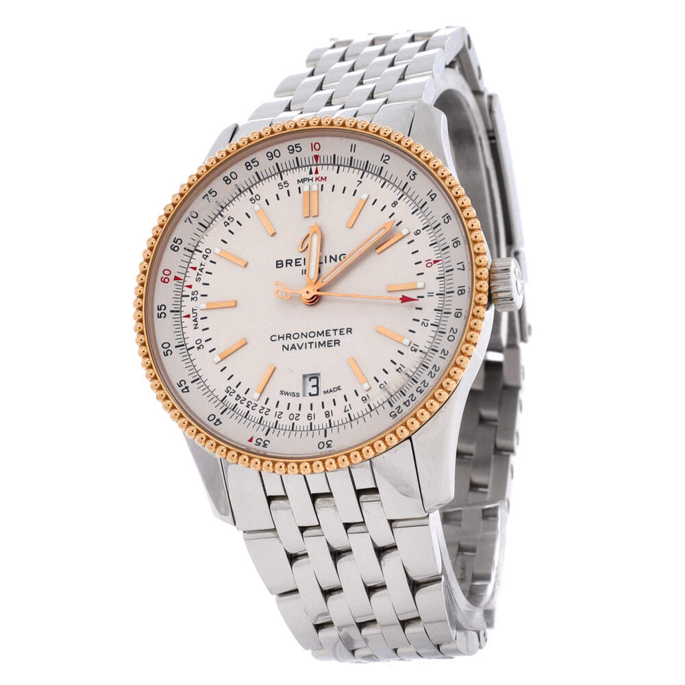 Breitling 41 Navitimer Automatic Watch Stainless Steel and Rose Gold - Picture 3 of 5